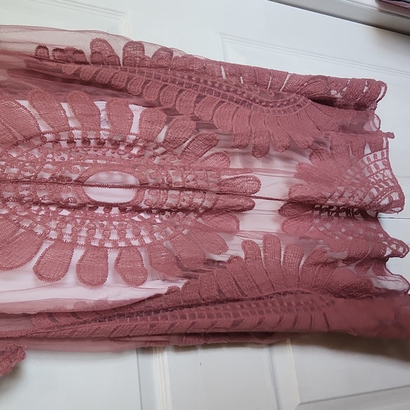 Rebellion Sheer Cardigan /Beach Cover Up Size Medium - Picture 10 of 11